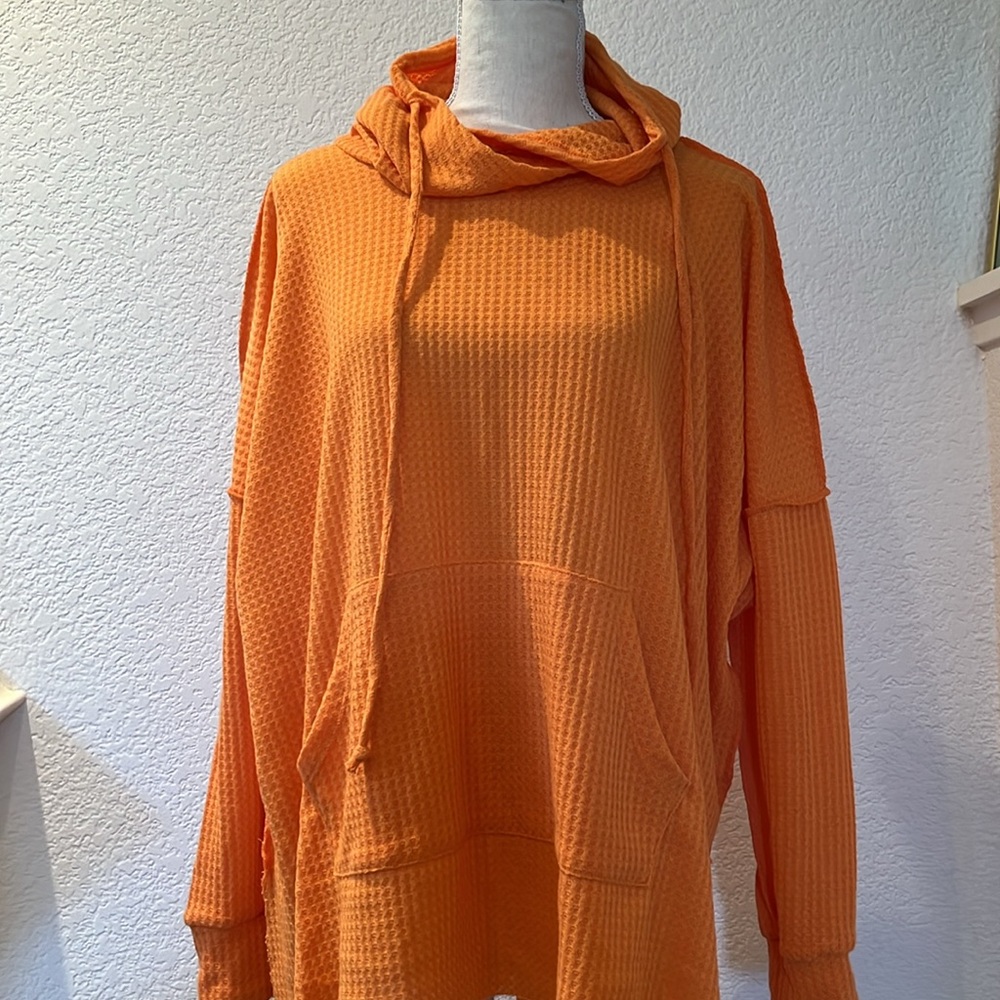 Talulah Oversized Orange Hoodie Size S